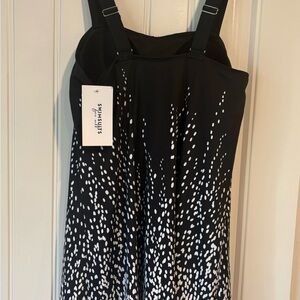 Swimsuits For All Black and White Swim Dress
